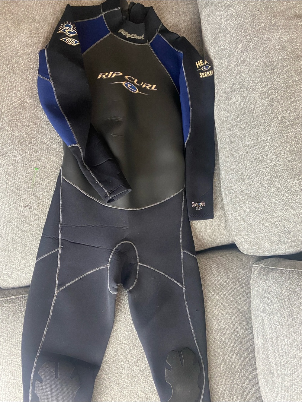 Rip Curl Adult Black and Navy Wetsuit One Piece size XL